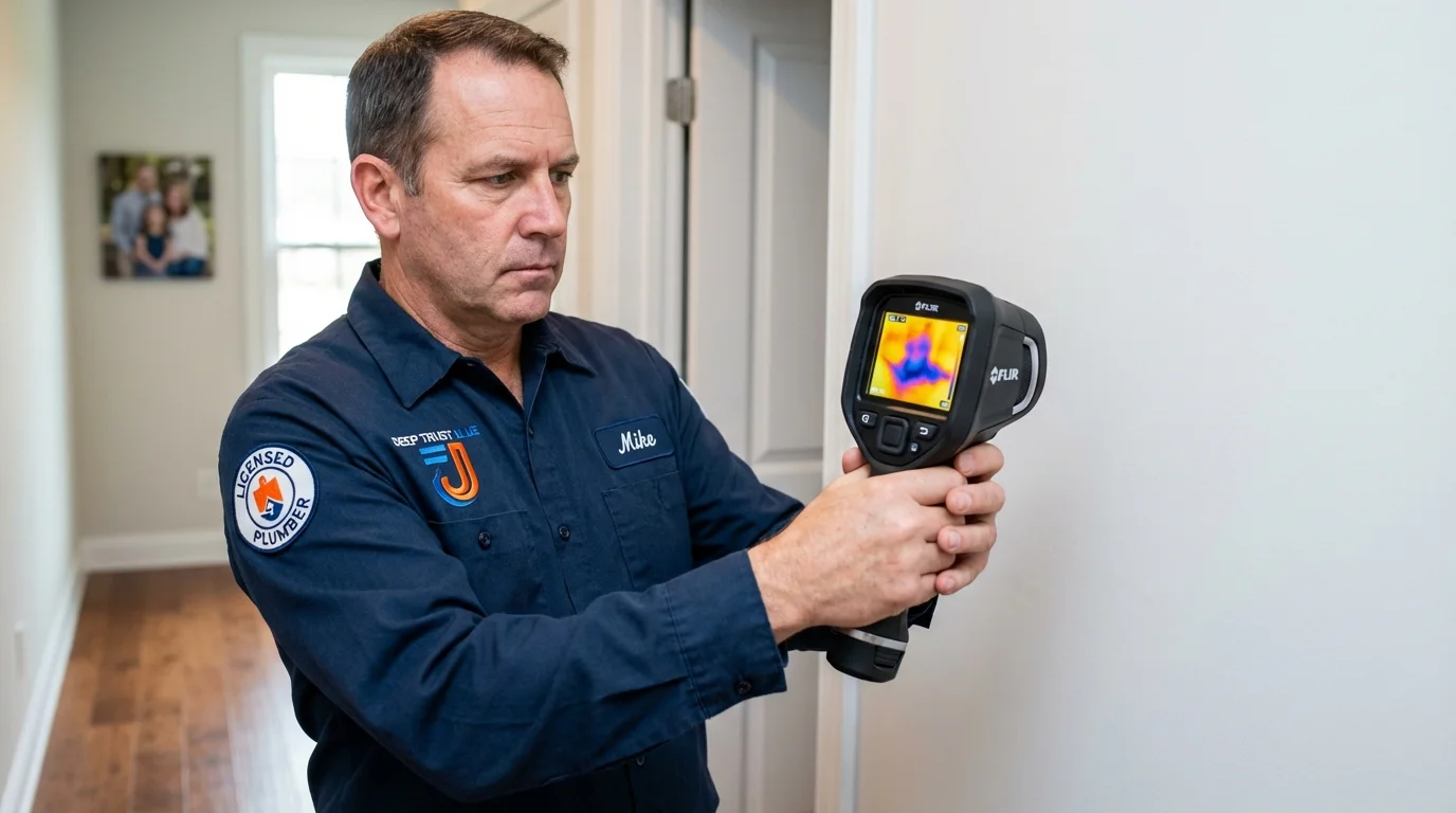 Thermal imaging leak detection by Johns Plumbing LLC in Walkersville